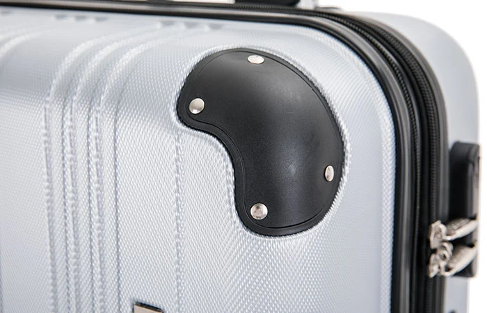 Segmented Striped Abs Luggage